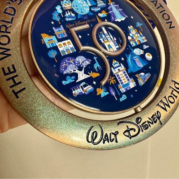 NWT. Disney WDW 50th Anniversary Mickey Spinner Ornament Walt Disney World. - Picture 6 of 8